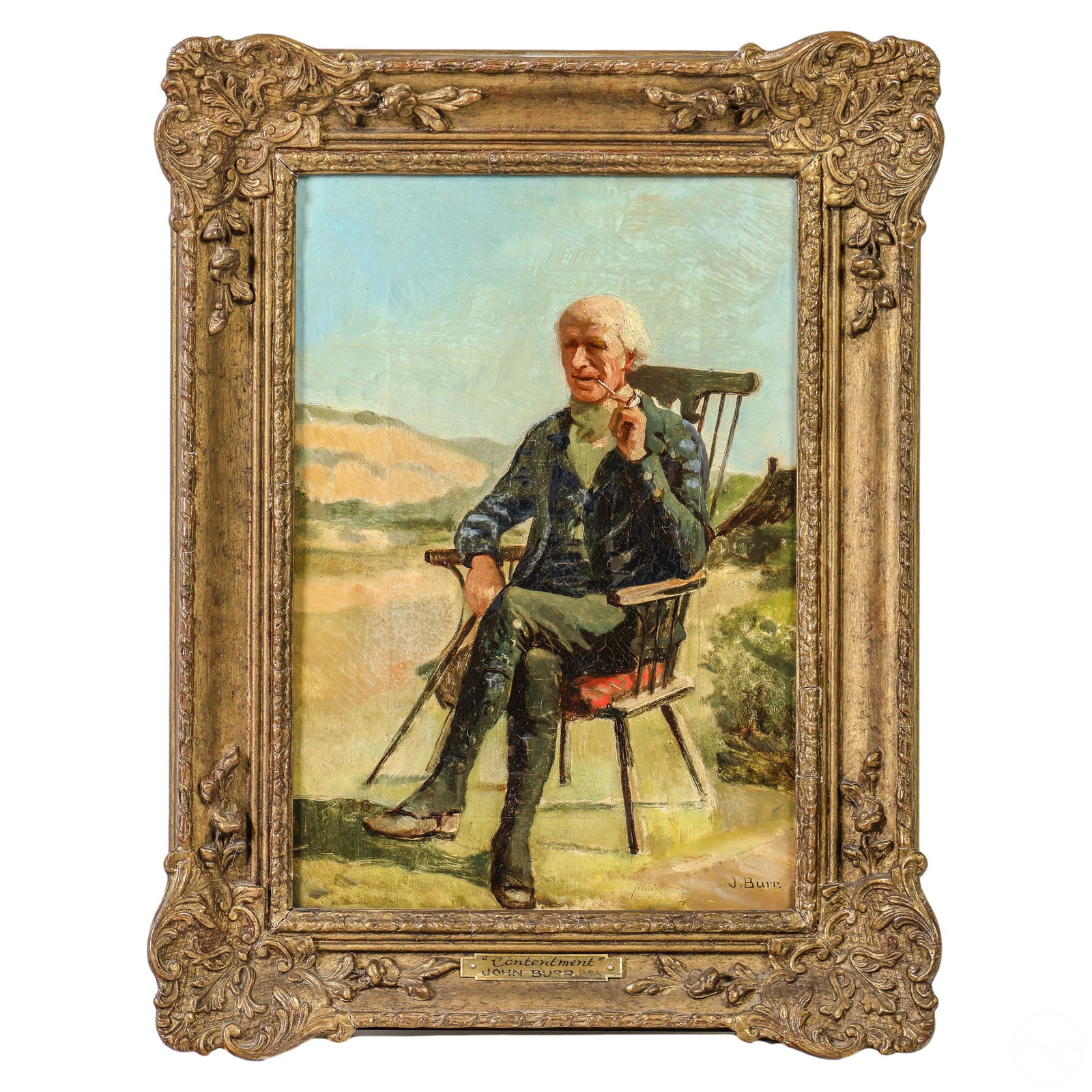 JOHN BURR 1831-1893 PORTRAIT OF