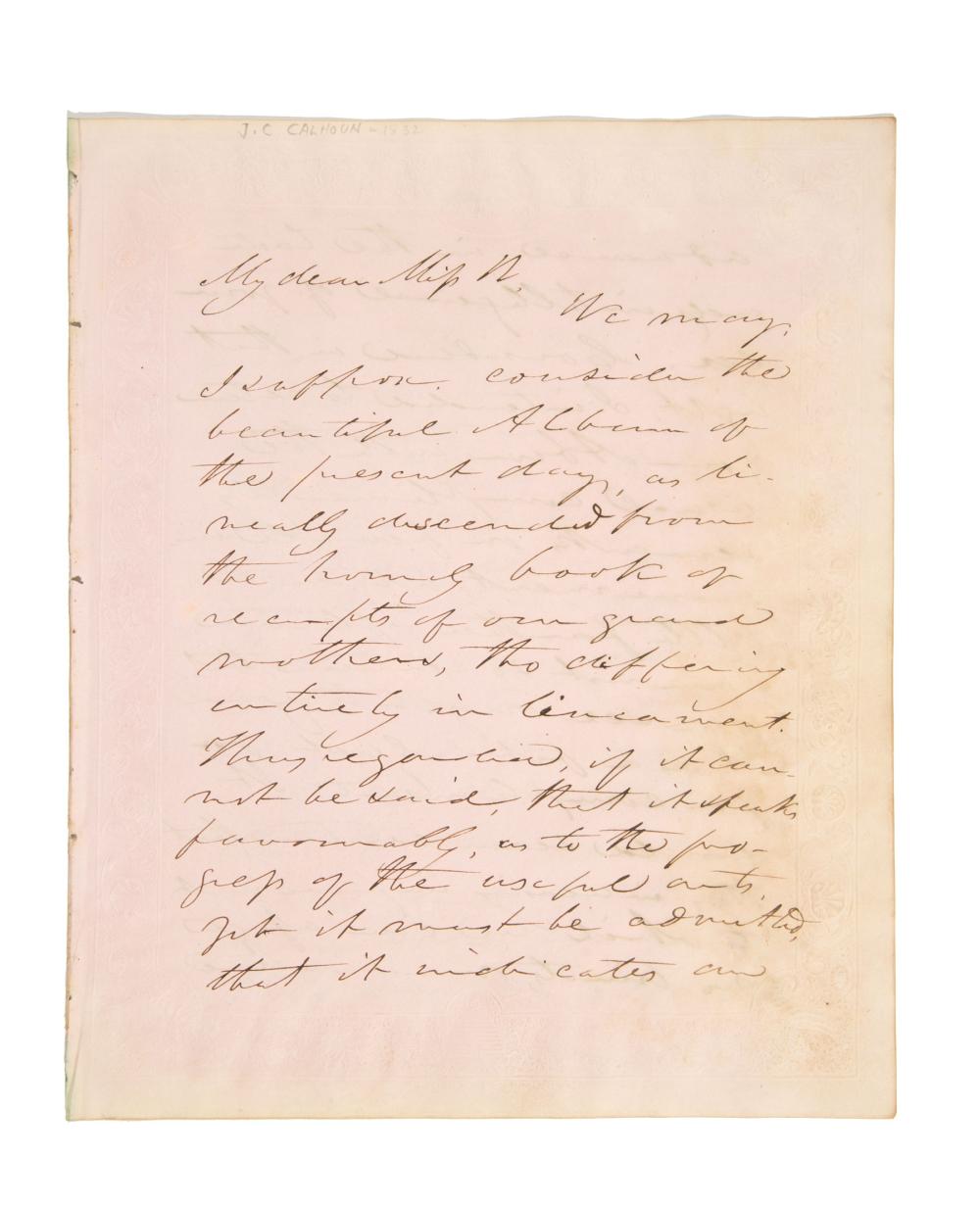 JOHN C. CALHOUN MANUSCRIPT