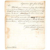 JOHN CHESTER 1798 AUTOGRAPH LE