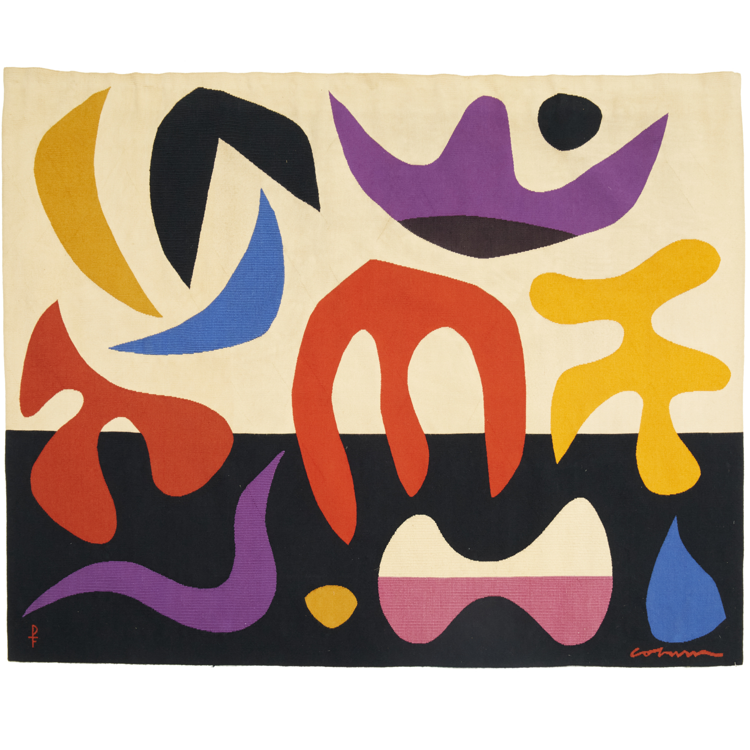 JOHN COBURN, LARGE WOOL TAPESTRY,