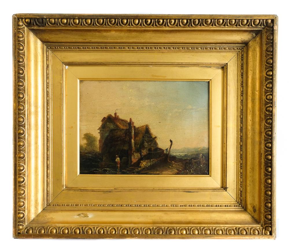 JOHN CONSTABLE COTTAGE W/FIGURE,
