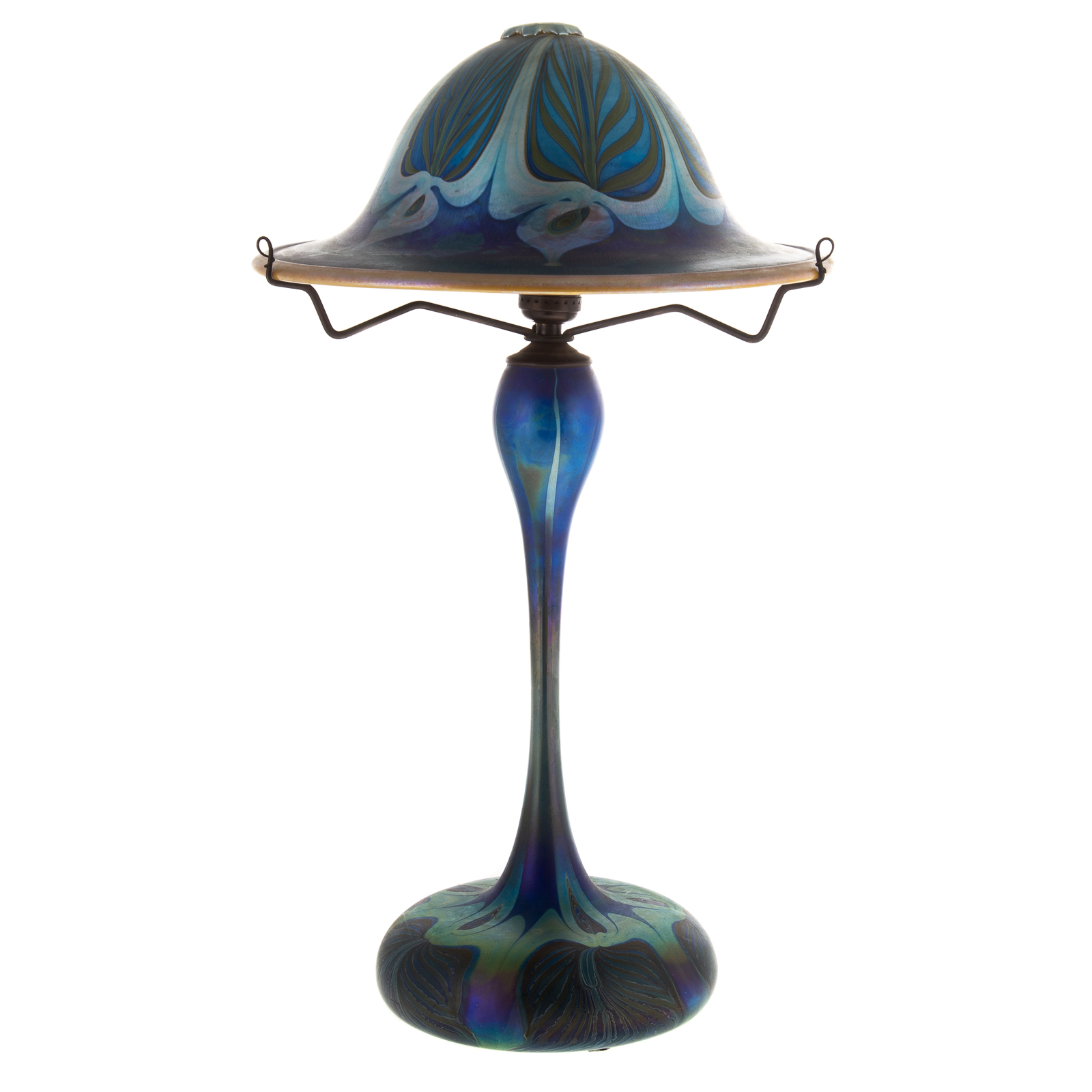 JOHN COOK IRIDESCENT GLASS MUSHROOM