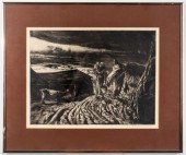 JOHN COSTIGAN "FODDER" ETCHING