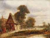 JOHN CROME OIL ON CANVAS A NOR
