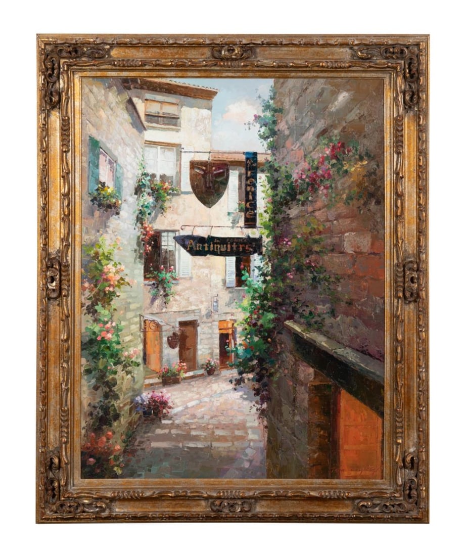 JOHN CROPSEY, ITALIAN STREET SCENE,