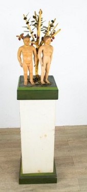 JOHN CROSS ADAM AND EVE SCULPT