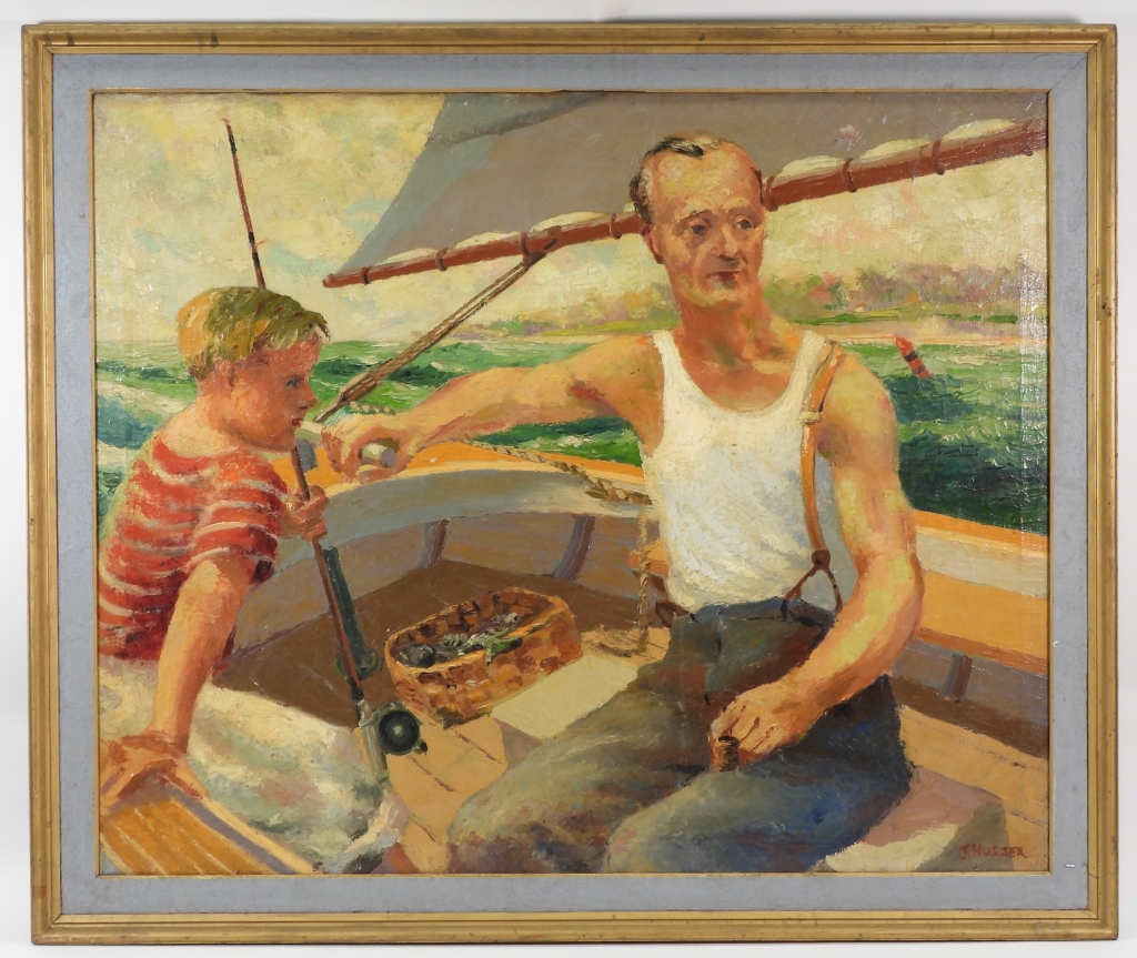 JOHN E. HUSZER FISHING PORTRAIT