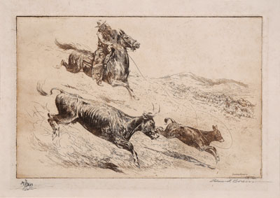 John Edward Borein etching