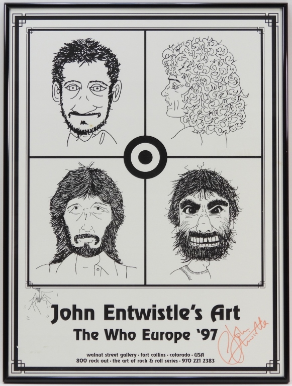 JOHN ENTWHISTLE AUTOGRAPHED THE WHO