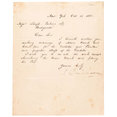 JOHN ERICSSON AUTOGRAPHED LETT