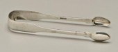 John Ewan coin silver tongs, f