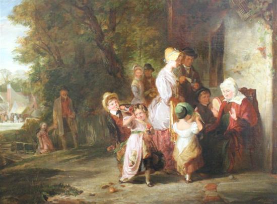 John F Dixon (19th C.) oil on