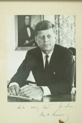 John F Kennedy autograph lot,