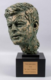 JOHN F. KENNEDY BUST AFTER ROB