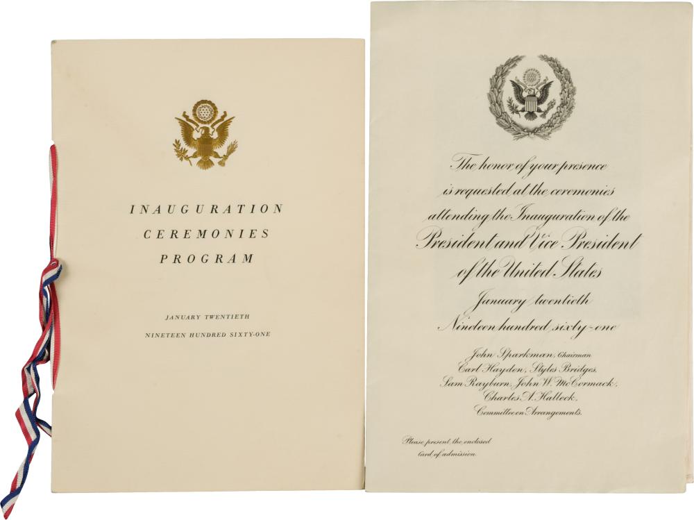 JOHN F. KENNEDY INAUGURATION PACKET