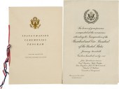 JOHN F. KENNEDY INAUGURATION P