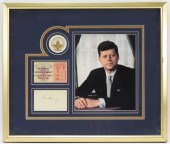 JOHN F. KENNEDY SIGNATURE & IN
