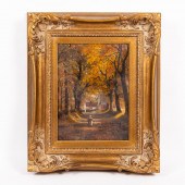 JOHN F. NORTON, VILLAGE SCENE,