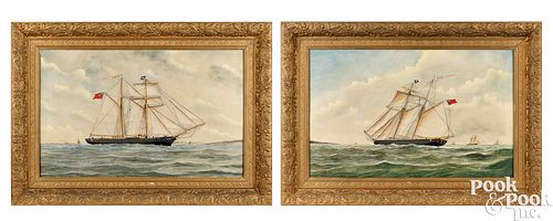 JOHN FANNEN, PAIR OF OIL ON