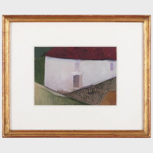 JOHN FUNT (B. 1953): HOUSE WITH RED