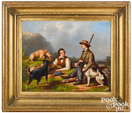 JOHN G. HILL OIL ON CANVAS OF TWO