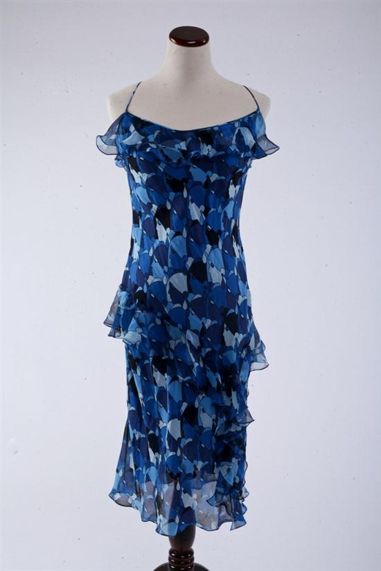 JOHN GALLIANO BLUE SILK DRESS
