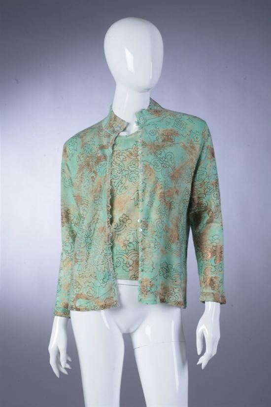 JOHN GALLIANO CASHMERE SWEATER SET.