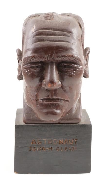 JOHN GLENN, FOLK ART CARVED