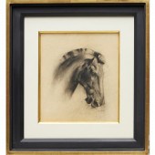 JOHN GRABACH, CHARCOAL DRAWING