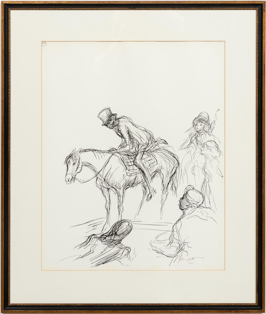 JOHN GROTH, ILLUSTRATION FROM "GONE
