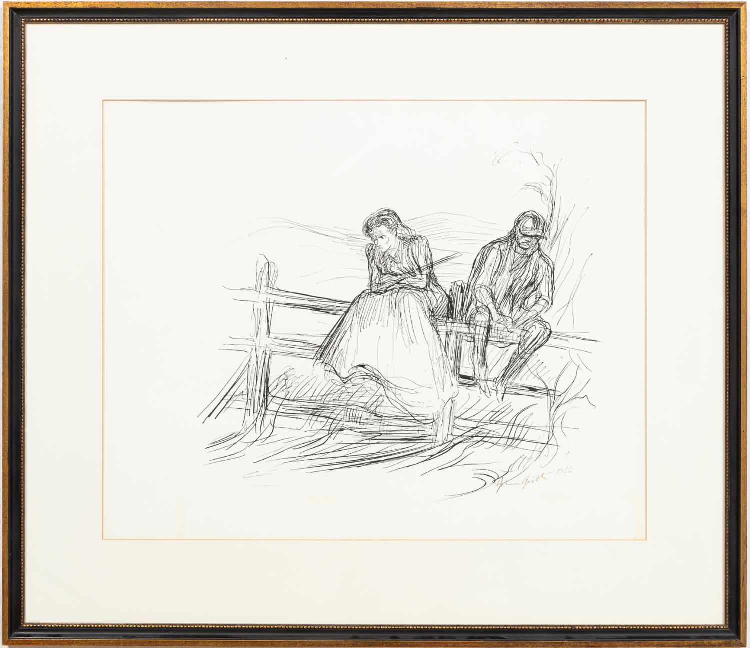 JOHN GROTH, ILLUSTRATION FROM "GONE