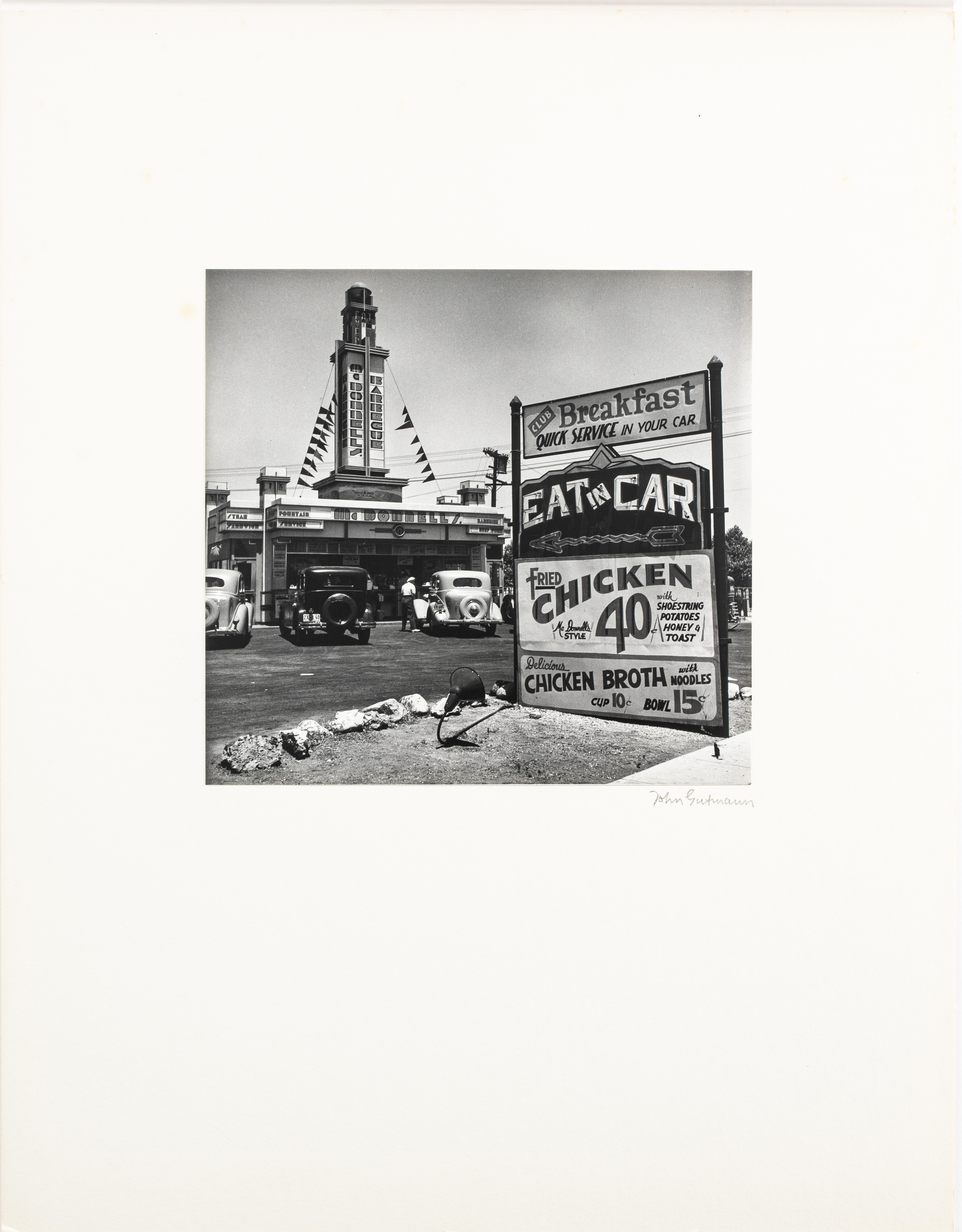 JOHN GUTMANN "EAT IN CAR" GELATIN