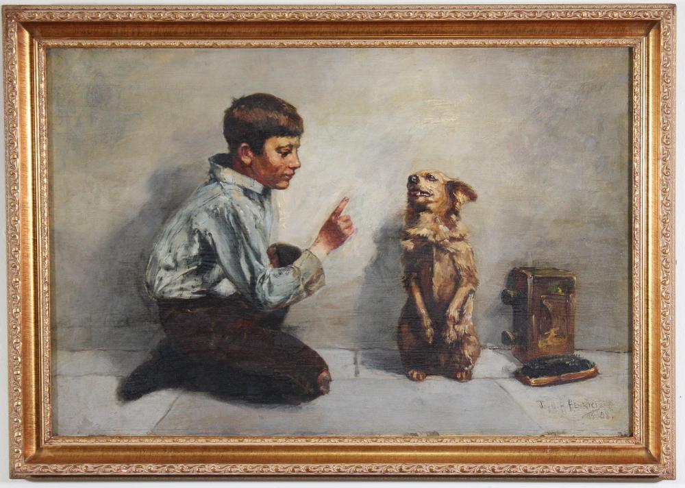 JOHN H. HENRICI OIL ON CANVASJOHN