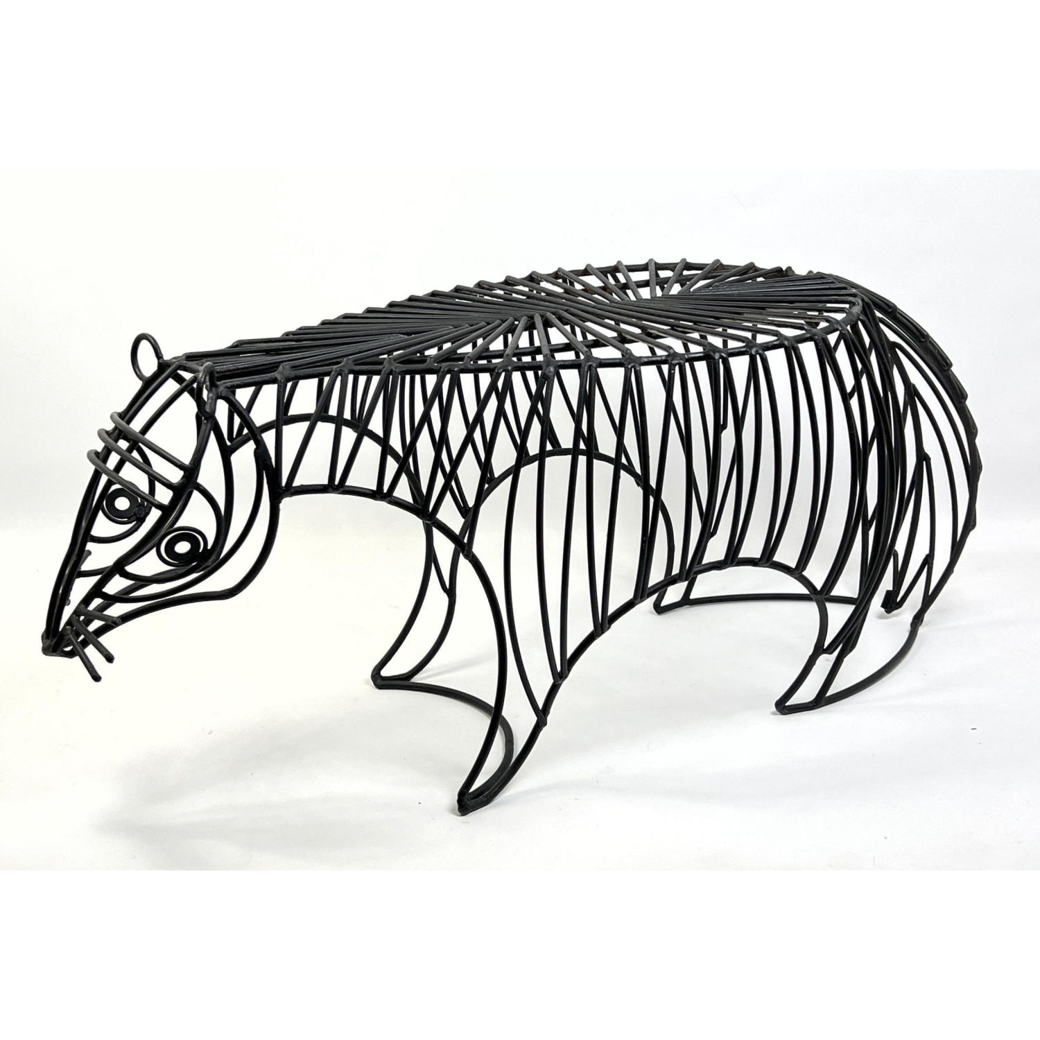 JOHN H. RISLEY Wire Raccoon Bench