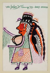 JOHN H. TONEY FOLK ART WOMAN I