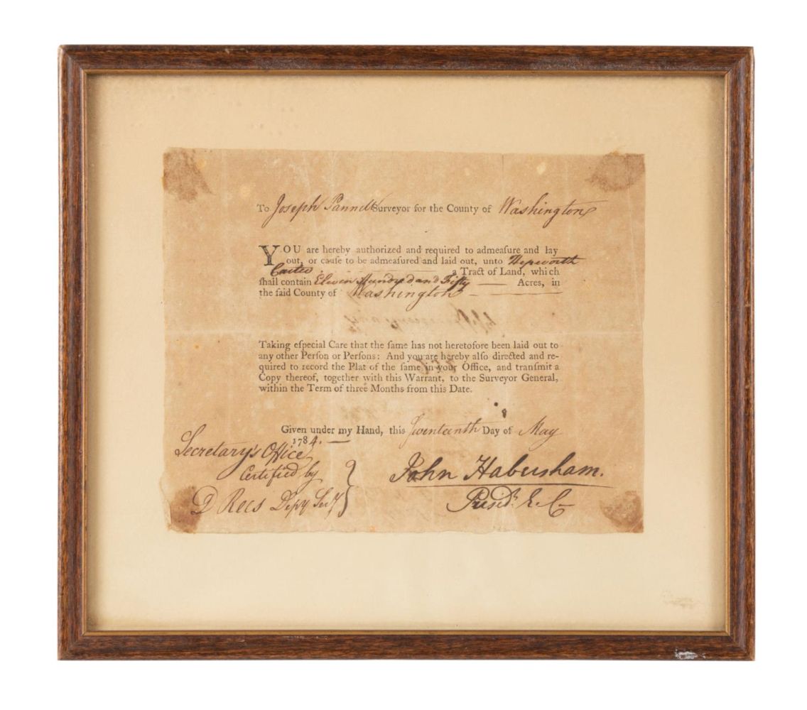JOHN HABERSHAM, GEORGIA SIGNED