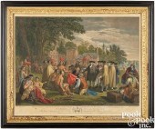 JOHN HALL COLOR ENGRAVING AFTE