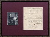 John Hancock signed document,