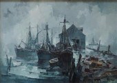 JOHN HARE, DOCKYARD, ACRYLIC O