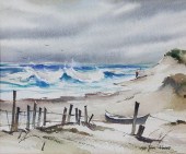 JOHN HARE WATERCOLOR ON PAPER,