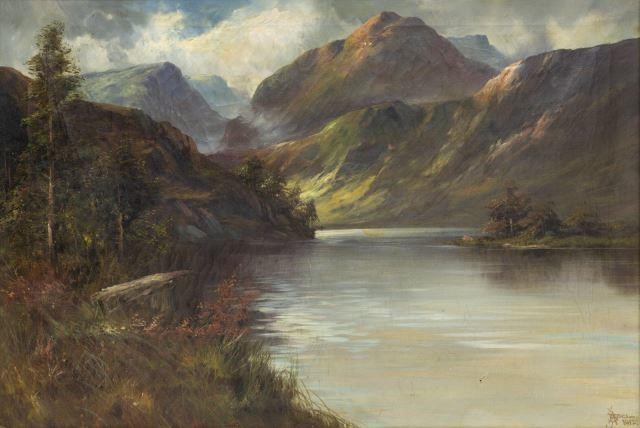 JOHN HENRY BOEL, MOUNTAIN LANDSCAPE