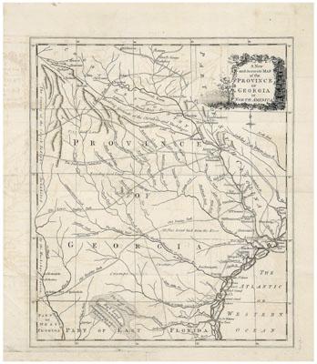 John Hinton map of Georgia, &quot;A