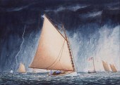 JOHN HUTCHINSON WATERCOLOR ON