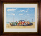 JOHN HUTCHINSON WATERCOLOR ON