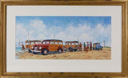 JOHN HUTCHINSON WATERCOLOR ON