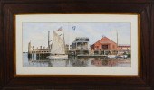 JOHN HUTCHINSON WATERCOLOR ON