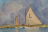 JOHN HUTCHINSON WATERCOLOR "TH