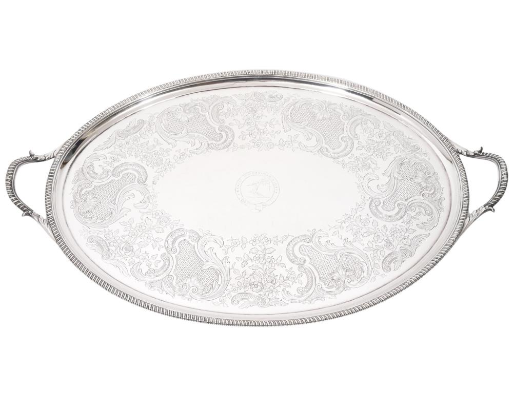 JOHN HUTSON GEORGIAN SILVER TRAY