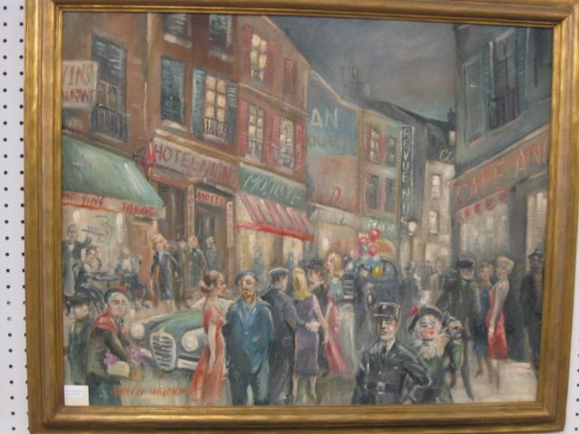 John Jablonski oil street scene