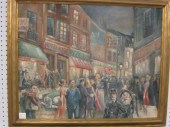 John Jablonski oil street scen